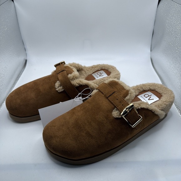 Dolce Vita Cozy Slide Clogs Women Cognac Slip-On Adjustable Buckle. Size 7 - Picture 2 of 13